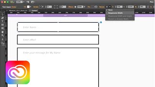 Get Started with Responsive Contact Forms in Adobe Muse  Adobe Creative Cloud [upl. by Metabel937]