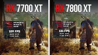 RX 7700 XT vs RX 7800 XT  Comparison in 11 Games 1440p [upl. by Meihar]