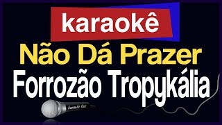 Karaokê  Não Dá Prazer  Forrozão Tropykália 🎤 [upl. by Ellehcsar]