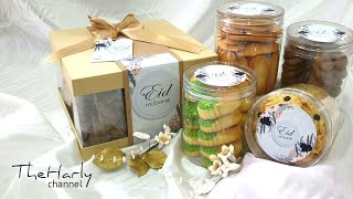 Diy GIFT BOX  HAMPERS LebaranHAMPERS KUE KERING edisi Idul FitriLebarannatal 2021 [upl. by Sikorski]