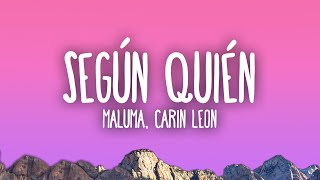 Maluma Carin Leon  Según Quién [upl. by Chernow]