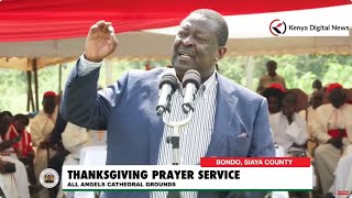 RAILA RAILA Mudavadi heckled during his speech in Bondo Siaya County at a Church function [upl. by Ablasor47]