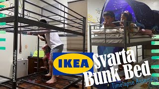 Our Ikea Svarta Bunk Bed Timelapse Assembly [upl. by Meta50]