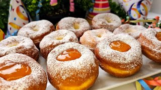 Traditionelle Ungarische Krapfen mit Marmelade  So einfach gehts [upl. by Anuaf708]