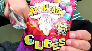 Taste Review WARHEADS CUBES [upl. by Zysk]