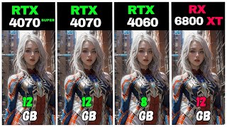 RTX 4060 VS RX 4070 SUPER VS RTX 4070 VS RX 6700 XT  Test in 20 Games [upl. by Yrekaz]