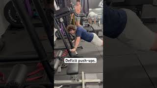 Deficit pushups [upl. by Vidal]