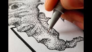 HOW TO STIPPLE  ABSTRACT STIPPLING [upl. by Aday]