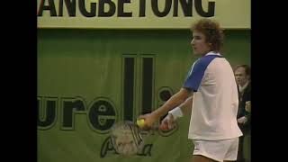 Stefan Edberg vs Mats Wilander  1986 Stockholm Final Highlights [upl. by Darees]