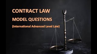 LAW OF CONTRACT  Model Question Offer acceptance revocation [upl. by Angle537]