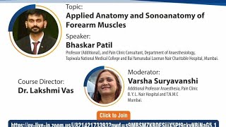 Applied anatomy and sonoanatomy of forearm muscles Dr Bhaskar Patil [upl. by Ahseneuq]