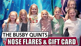 The Busby Quints Hilarious Nose Flares Challenge and Pending Gift Card  Outdaughteerd [upl. by Markson326]