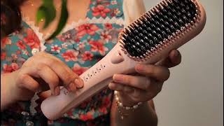 Best Hair Brush Straightener in 2022 Wet to dry hair straightening brush hot air hair comb brushes [upl. by Nereids]