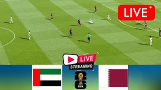 Live UAE vs Qatar  2026 FIFA World Cup Asian Qualifiers  Watch Live Today [upl. by Oiramej]