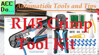 Automation Tools  RJ45 Crimp Tool Kit [upl. by Bordie915]