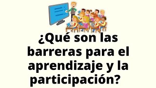 Barreras para el Aprendizaje [upl. by Otreblif]