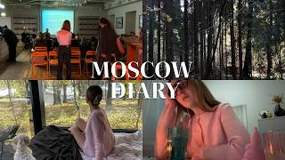 мoscow diary  октябрьский vlog  разбор гардероба первый снег поездка в глэмпинг с друзьями [upl. by Hibbert]