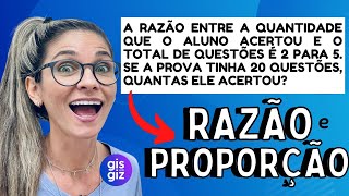 RAZÃO E PROPORÇÃO \Prof Gis 01 [upl. by Fidelas30]