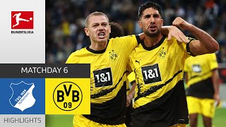 TSG Hoffenheim  Borussia Dortmund 13  Highlights  Matchday 6 – Bundesliga 202324 [upl. by Kalil158]