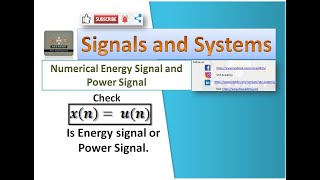 Numerical 6 Check u n is Energy Signal or Power Signal  Unit Step Signal is Energy or Power [upl. by Nishom]