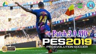 How to Download and Install Pro Evolution Soccer 2019 Full Version  PTE Patch 30 AIO PES 2019 [upl. by Atilem]