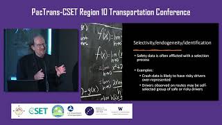 2023 PacTrans Region 10 Transportation Conference Plenary talk with Fred Mannering [upl. by Hoenack]