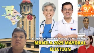 MANILA 2025 MAYORALVICE MAYORAL ELECTIONS  HONEY vs ISKO vs SAM [upl. by Pollock653]