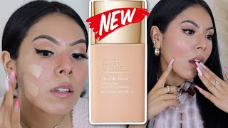 NEW👀 ESTEE LAUDER Double Wear SHEER Long Wear Foundation IS IT WORTH THE BUY REVIEWWEAR TEST [upl. by Calderon]