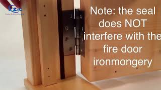 How to fit an intumescent fire seal on fire door [upl. by Hughie]