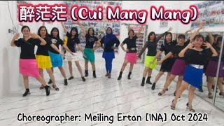 醉茫茫 Cui Mang Mang High Beginner  Choreographer Meiling Ertan INA Oct 2024 [upl. by Alexandros]