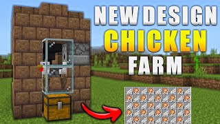 Minecraft Bedrock 120 AFK Chicken Farm  Infinite Feathers and Resources [upl. by Toffey]