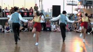 Swing performance by Syncopated City Dance Company at the Moondance on Pier 84 July 102011 [upl. by Acired]