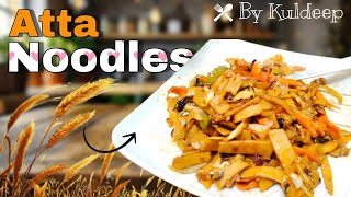 Veg atta noodles recipe  Homemade healthy aata noodles  Chinese noodles healthyfood food [upl. by Eladroc]