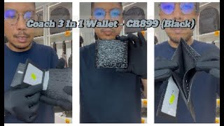 MG Review Coach 3 In 1 Wallet  CR899 Black [upl. by Beebe]