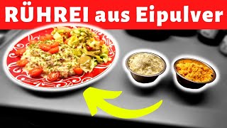 Das leckere Rührei  Rezept ohne Kohlenhydrate  Rührei aus Eipulver [upl. by Euqinimod]