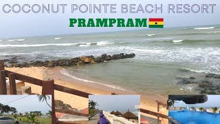 ghanavlogs Coconut Pointe Villa and Beach Resort Prampram [upl. by Pfosi385]