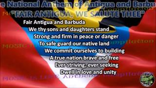 Antigua and Barbuda National Anthem FAIR ANTIGUA WE SALUTE THEE with music vocal and lyrics [upl. by Eelir]