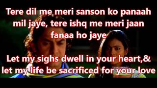 All Fanaa Shayari Lyrics  English Translation No Music [upl. by Ano]