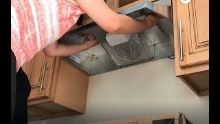 How to Install a Range Hood BY YOURSELF [upl. by Oinotna]