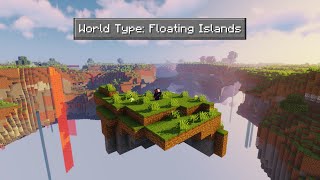 Theres a FLOATING ISLANDS world type [upl. by Selemas]