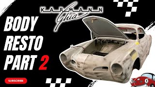 Karmann Ghia Restoration Body Part 2 [upl. by Gable212]