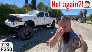 I broke my 73 powerstroke… again AC assist mod fail  Replacing heater hoses [upl. by Devonne657]