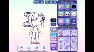 How to make axolotl gills in gacha life 2  Gacha life 2 Tutorial [upl. by Arvo95]