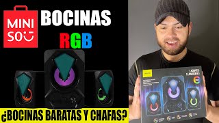 Bocinas quotGAMERquot RGB MINISO [upl. by Rabaj]