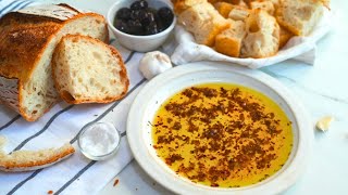 Garlic Olive oil and Balsamic vinegar bread dip [upl. by Frederich46]