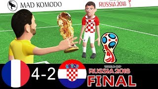 France vs Croatia 42  World Cup Final 2018  Parody Goals Highlights [upl. by Adnirod]