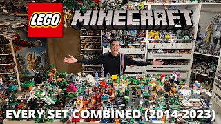 I Combined EVERY LEGO Minecraft Set into One Massive Layout 20142023 [upl. by Allerym811]