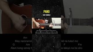 Pano  Zack Tabudlo  Guitar Tutorial [upl. by Salokin996]