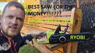 YOU SHOULD BUY THIS CHAINSAW RYOBI 18v 12 inch chaninsaw australian review [upl. by Cirederf]