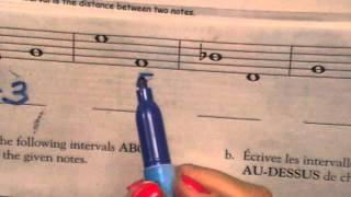 How to write Intervals Harmonic and Melodic Basic Theory 3 [upl. by Paugh]